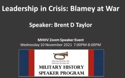 Event: ‘Blamey At War’ Online Presentation