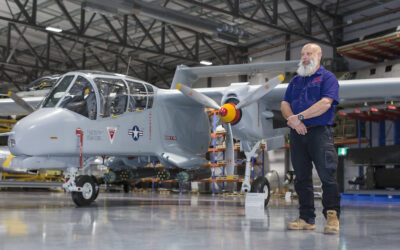 US Rockwell OV-10A Bronco aircraft restored to glory