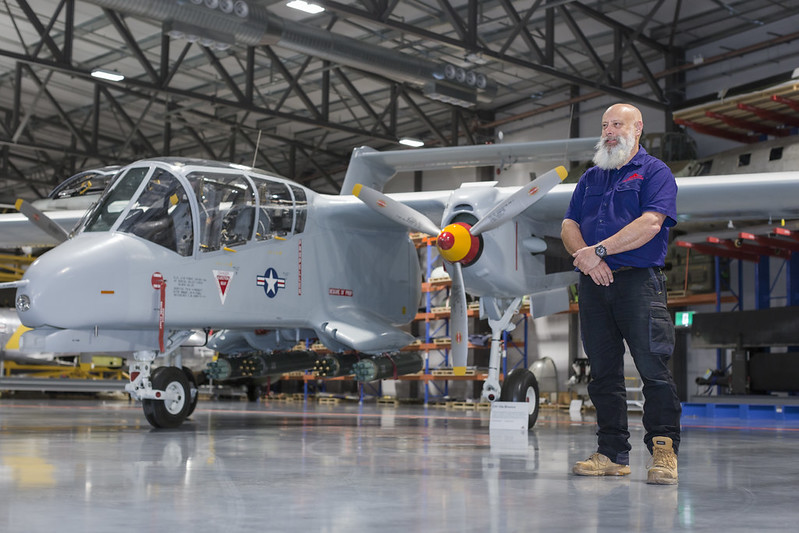 US Rockwell OV-10A Bronco aircraft restored to glory
