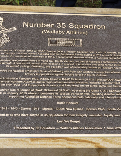 35SQN Plaque Unveiling